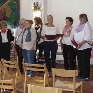 Gospel'n'Moor beim Einsingen